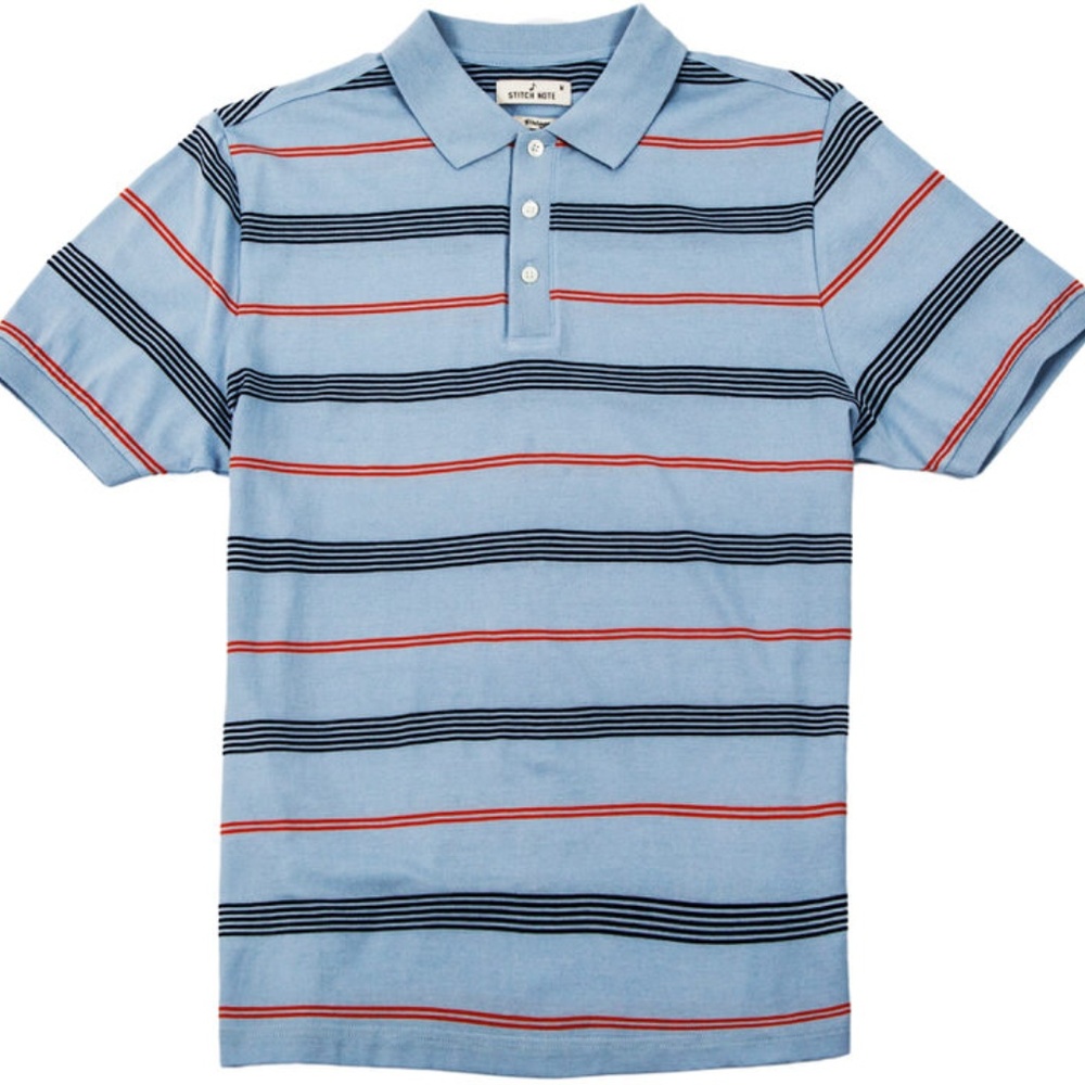 Stitch Note Vintage Yarn Dyed Polo
